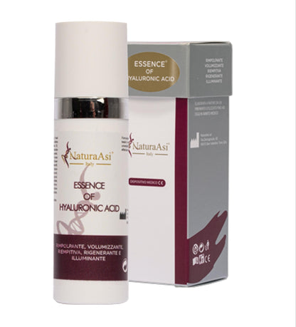 ESSENCE OF HYALURONIC ACID NaturaAsi™ 15ml RIMPOLPANTE, VOLUMIZZANTE, RIEMPITIVA, RIGENERANTE E ILLUMINANTE -azione antiossidante Acido Ialuronico (HA) a diverso peso molecolare: