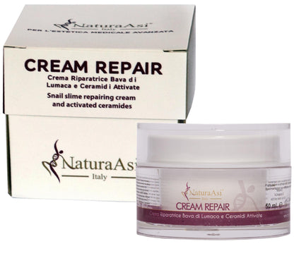 ASI CREAM REPAIR | NaturaAsi™  ml 50 emolliente, idratante, lenitive, Pelle ristrutturata, riparata e tonificata;-Contiene attivi in grado di stimolare la sintesi di collagene ed elastina nella matrice extracellulare.