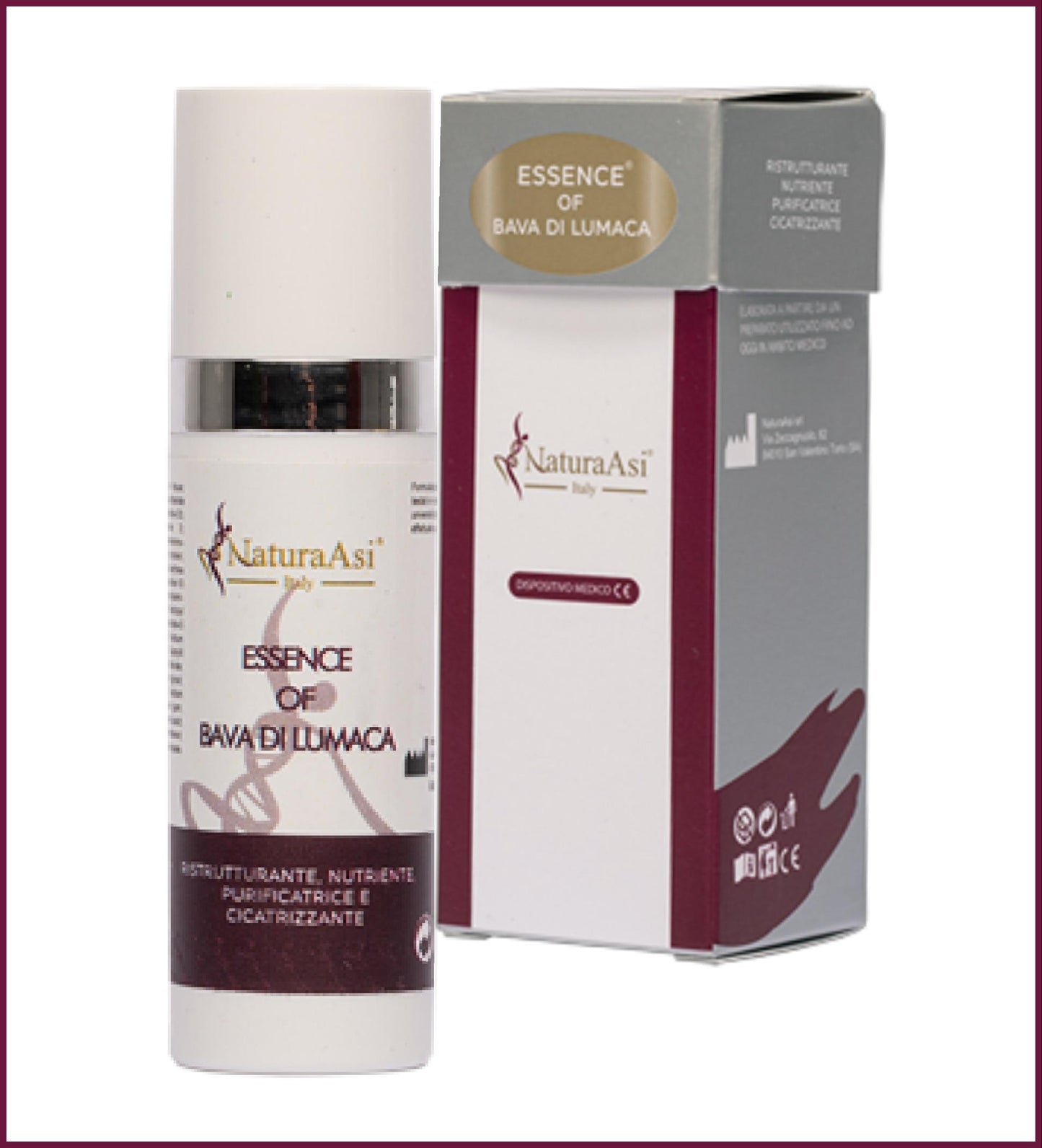 ESSENCE OF BAVA DI LUMACA NaturaAsi™ 15ml NATURAASI RISTRUTTURANTE, NUTRIENTE, PURIFICATRICE E CICATRIZZANTE riduce segni dell’acne; -contrasta le rughe e i segni d’espressione cicatrizzante  Bava di lumaca Ceramidi attivate