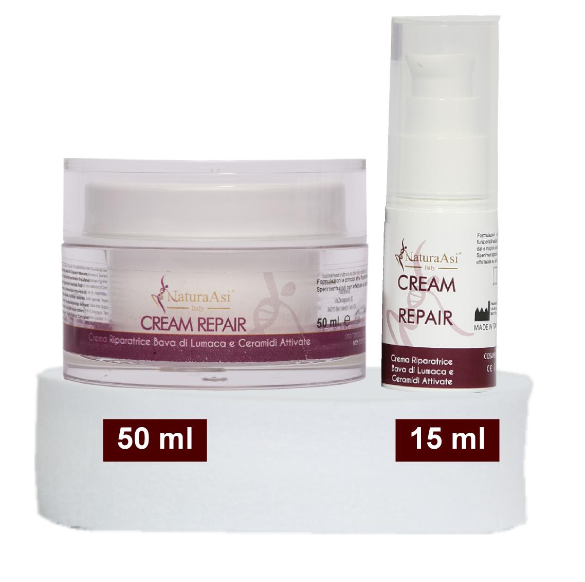 ASI CREAM REPAIR | NaturaAsi™  ml 50 emolliente, idratante, lenitive, Pelle ristrutturata, riparata e tonificata;-Contiene attivi in grado di stimolare la sintesi di collagene ed elastina nella matrice extracellulare.