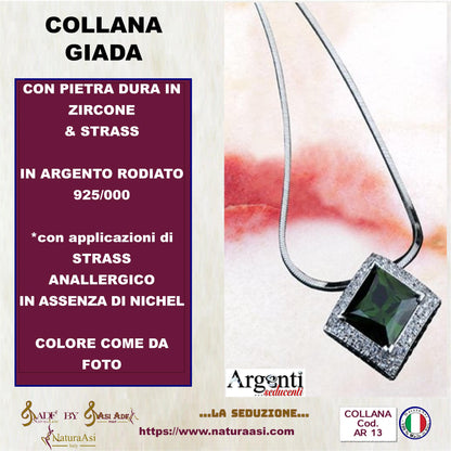 AR GIADA COLLANA  IN ARGENTO RODIATO 925/000 SEDUZIONE