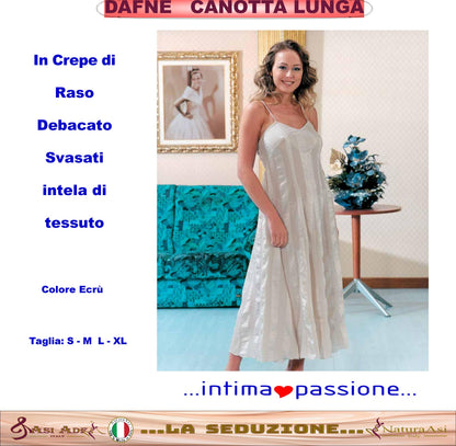 DAFNE COMPLETO TOP E COULOTTE E CANOTTA LUNGA RASO DEBACATO