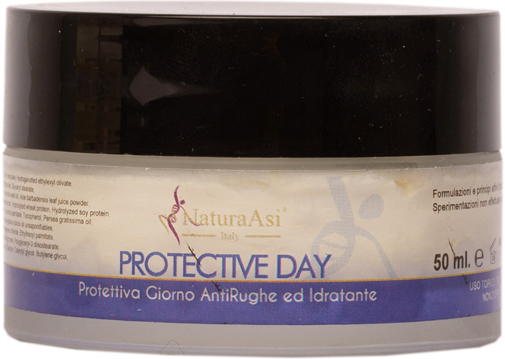 PROTECTIVE DAY | NaturaAsi™ 50 ml Crema effetto Tensore, Idratante, Protettiva  Crema specifica per il giorno, con effetto tensore. Aumenta la capacità di protezione cutanea.  Contiene Bava di Lumaca