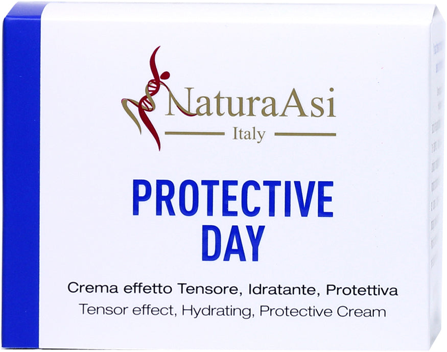 PROTECTIVE DAY | NaturaAsi™ 50 ml Crema effetto Tensore, Idratante, Protettiva  Crema specifica per il giorno, con effetto tensore. Aumenta la capacità di protezione cutanea.  Contiene Bava di Lumaca