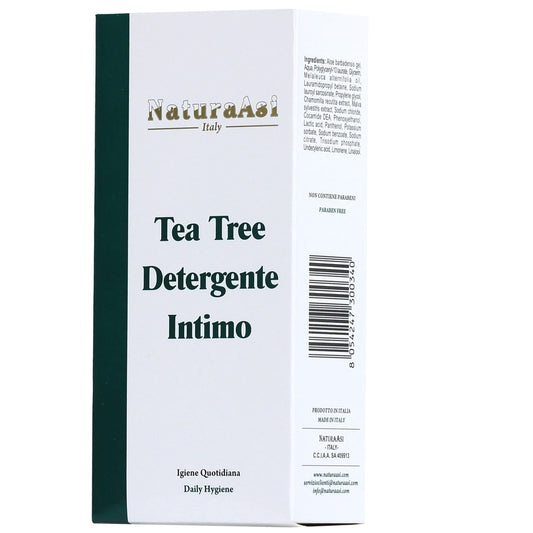 TEA TREE DETERGENTE INTIMO | NaturaAsi™ 200ml RIEQUILIBRANTE, RIEPITELIZZANTE, ANTIBATTERIC0, ANTIMICOTIC0 Indicato per una corretta igiene intima quotidiana. -Prevenire e curare numerosi disturbi, infiammazioni e infezioni da candida, cistite e uretrite.